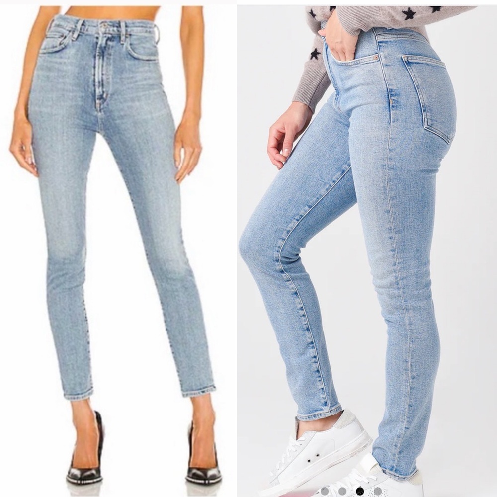 AGOLDE Women's Pinch Waist Ultra High Rise Skinny Jeans Size 25